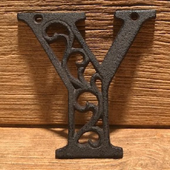 Cast Iron Letter "S" 4 5/8"tall Ornate Raw Cast Iron Ready for Paint 0184-0557-S - Picture 13 of 16